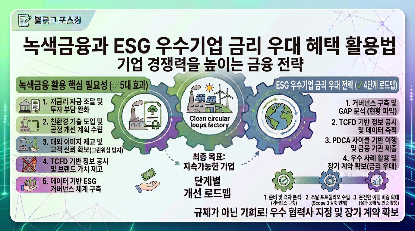 녹색금융과 ESG 우수기업 금리 우대 혜택 활용법: 기업 경쟁력을 높이는 금융 전략
