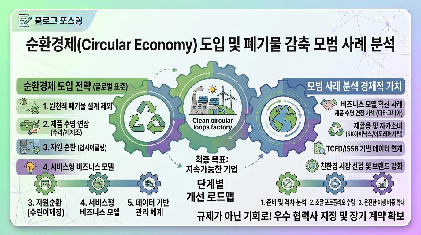 순환경제(Circular Economy) 도입을 통한 폐기물 감축 모범 사례 분석