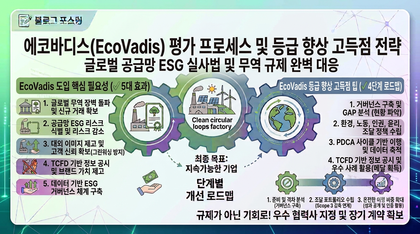 에코바디스(EcoVadis) 평가 가이드: 프로세스와 고득점 메달 획득 팁