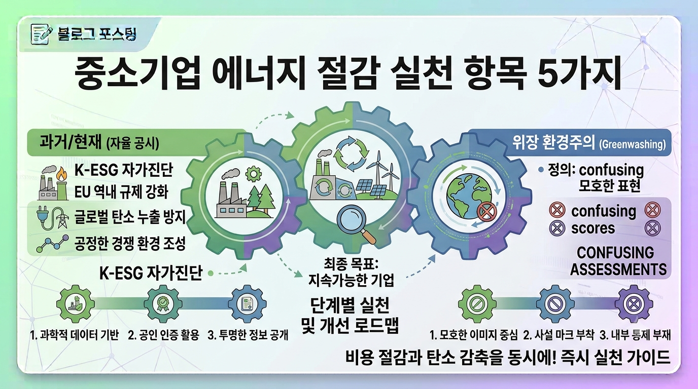 중소기업도 바로 적용할 수 있는 에너지 절감 실천 항목 5가지